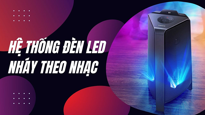 Hệ thống đèn nháy theo nhạc ấn tượng