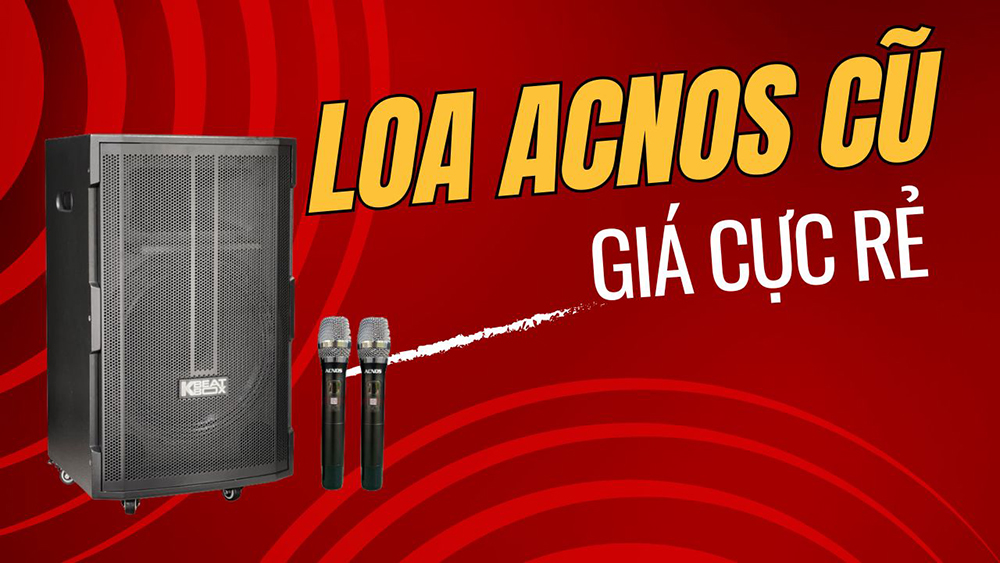 Loa Acnos cũ giá thành rẻ hơn so với sản phẩm mới