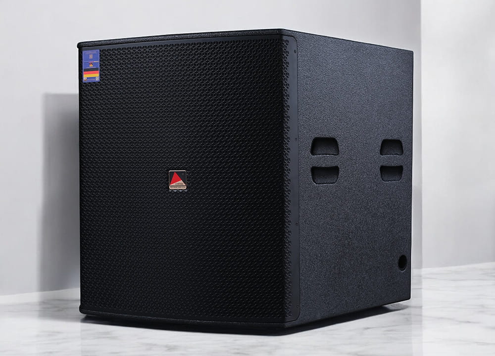 Loa siêu trầm EUDAC GL-18S với dáng đứng chắc khỏe, lịch lãm