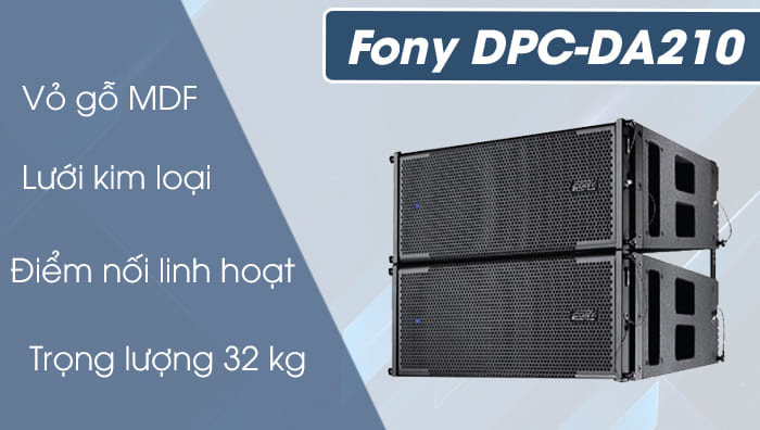 Loa Fony DPC-DA210 làm từ chất liệu cao cấp Loa Fony DPC-DA210 làm từ chất liệu cao cấp