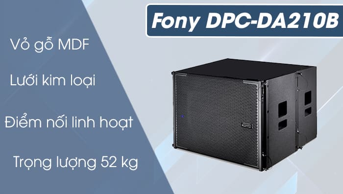 Loa Fony DPC-DA210B làm từ chất liệu cao cấp Loa Fony DPC-DA210B làm từ chất liệu cao cấp