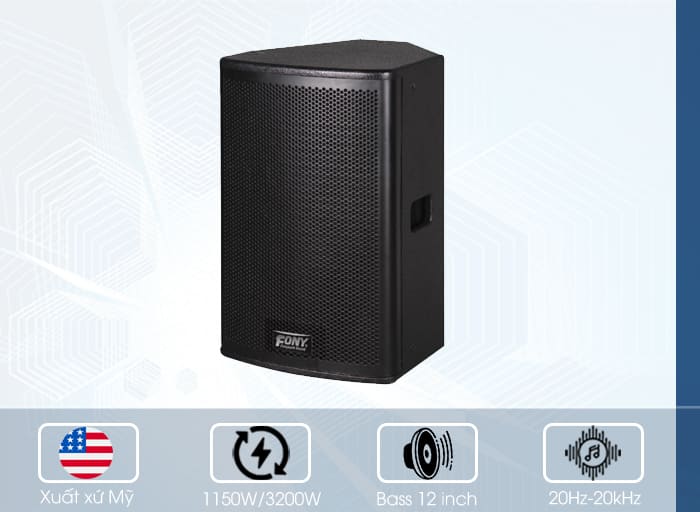 Loa Fony MF-2112DA mang củ bass 30cm Loa Fony MF-2112DA mang củ bass 30cm