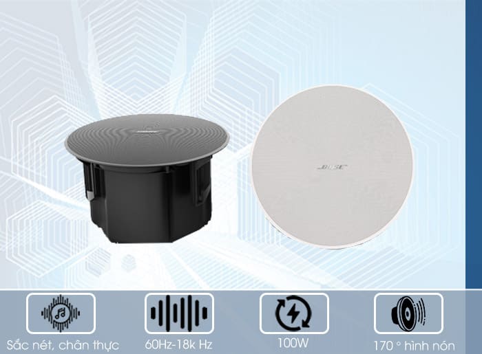 Loa âm trần BOSE Designmax DM3C cho công suất mạnh mẽ