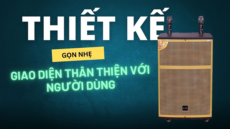 Thiết kế nhỏ gọn, giao diện thân thiện với người dùng