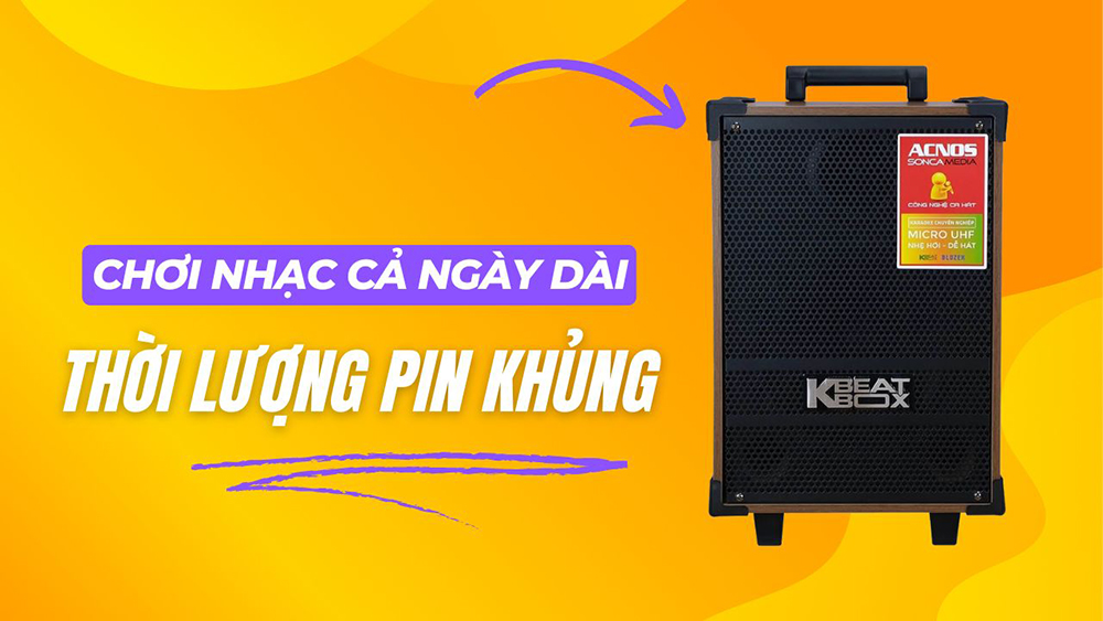 Thời lượng pin khủng, chơi nhạc cả ngày dài