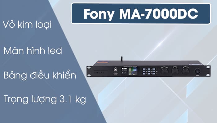 Vang số Fony MA-7000DC thiết kế tinh tế, hiện đại