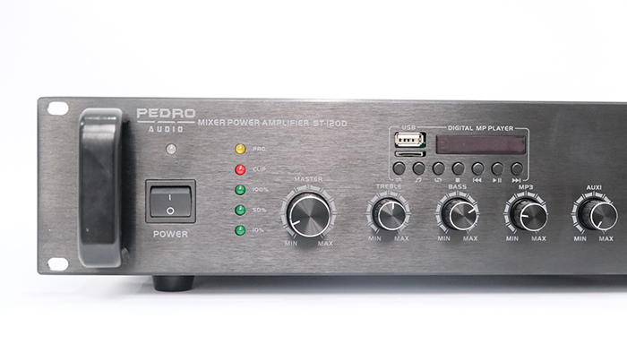 Amply PEDRO ST-120D phù hợp với nhiều loại loa Amply PEDRO ST-120D phù hợp với nhiều loại loa