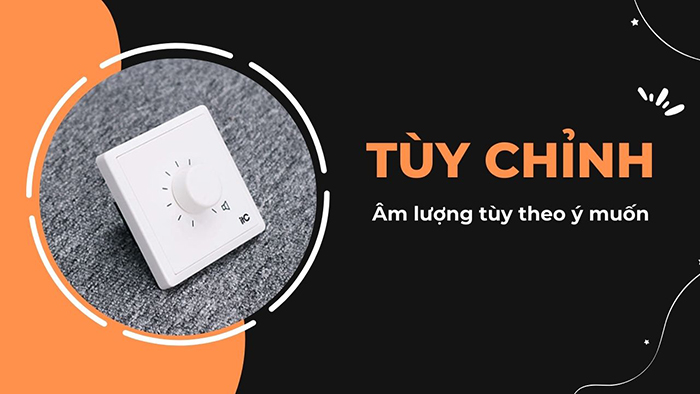 Cho phép tùy chỉnh âm lượng của vùng loa cụ thể Cho phép tùy chỉnh âm lượng của vùng loa cụ thể
