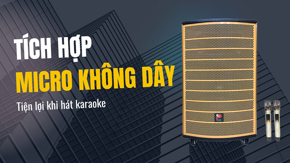 Tích hợp micro không dây hát karaoke cực hay Tích hợp micro không dây hát karaoke cực hay