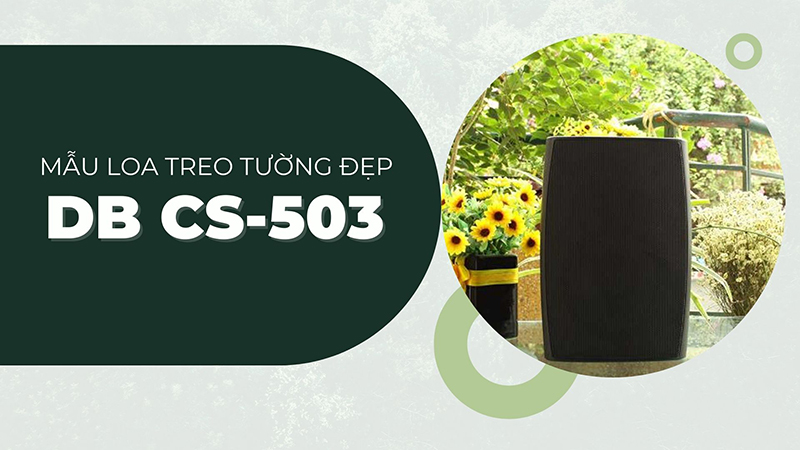 Mẫu loa treo tường đẹp cho gia đình DB CS-503 Mẫu loa treo tường đẹp cho gia đình DB CS-503