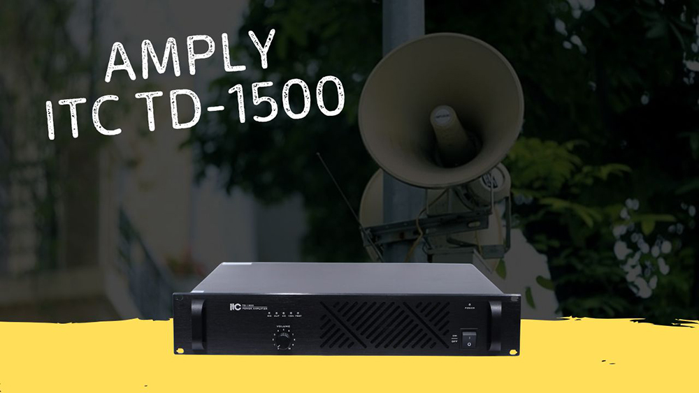 Amply phóng thanh ITC TD-1500 Amply phóng thanh ITC TD-1500