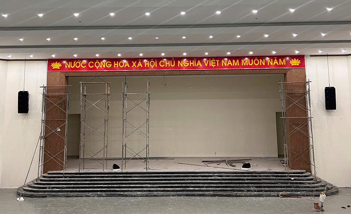 Dự án lắp đặt hệ thống âm thanh hội trường tại Quảng Trị Dự án lắp đặt hệ thống âm thanh hội trường tại Quảng Trị