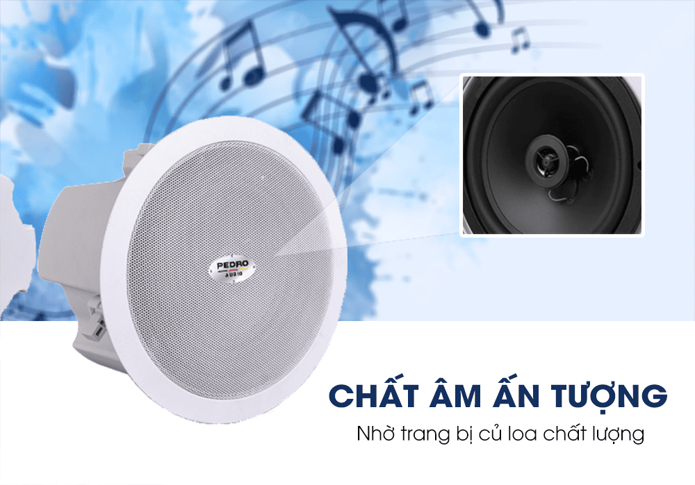 Chất lượng âm thanh trung thực, tự nhiên nhờ trang bị củ loa chất lượng Chất lượng âm thanh trung thực, tự nhiên nhờ trang bị củ loa chất lượng