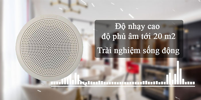 Ứng dụng của loa âm trần Bosch LC3-UC06-LZ