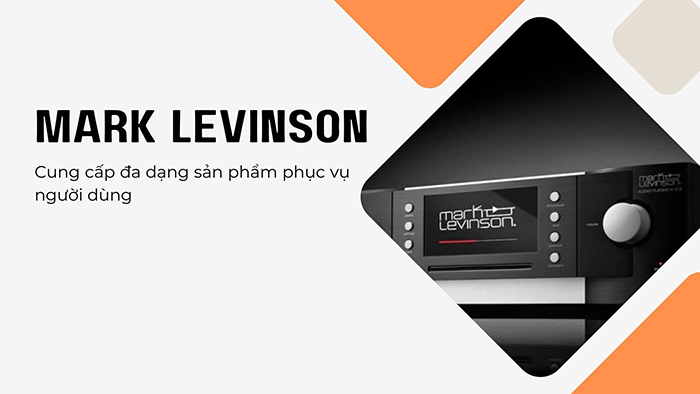 Mark Levinson có các sản phẩm như amplifier, đầu CD, loa