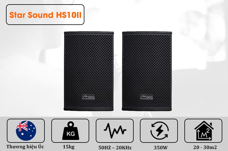Star Sound HS10II sở hữu vẻ ngoài ấn tượng, bền chắc