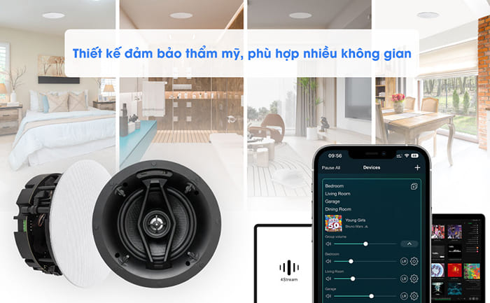 Thiết kế loa nhỏ gọn đảm bảo thẩm mỹ chung cho không gian sử dụng Thiết kế loa nhỏ gọn đảm bảo thẩm mỹ chung cho không gian sử dụng