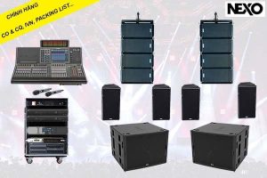 Cấu hình dàn âm thanh hội trường NEXO cao cấp