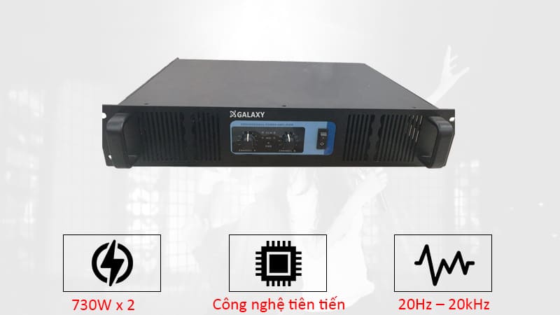 Công suất Galaxy MCA 7.3 mạnh mẽ, đánh loa cực hay