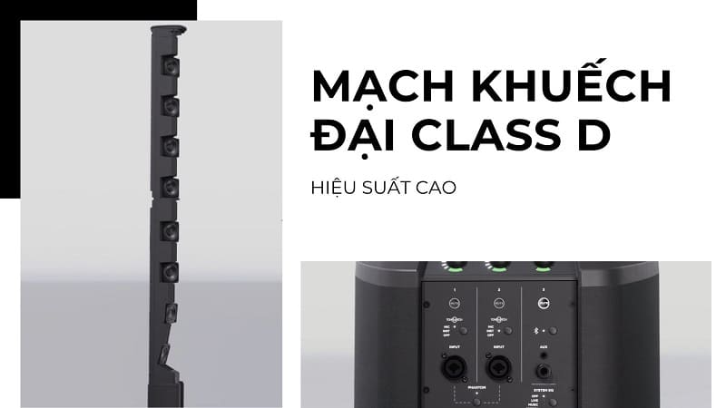 Loa Bose L1 Pro 16 trang bị mạch class D hiệu suất cao