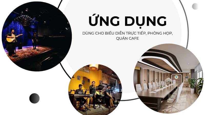 Ứng dụng của loa Bose L1 Pro 16 dùng cho biểu diễn trực tiếp, hội nghị, sự kiện