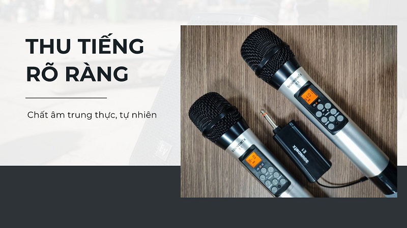 Micro Soundmix E1 thu tiếng rõ ràng, chất âm tuyệt đỉnh