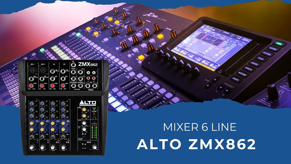 Bàn trộn âm thanh Alto ZMX862: Giá 2.799.000 đồng Bàn trộn âm thanh Alto ZMX862: Giá 2.799.000 đồng