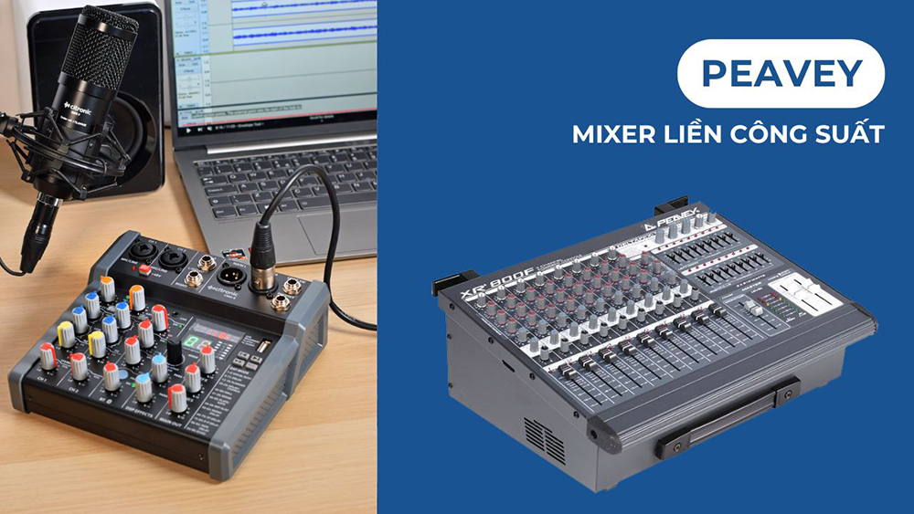 Bàn mixer liền công suất Peavey