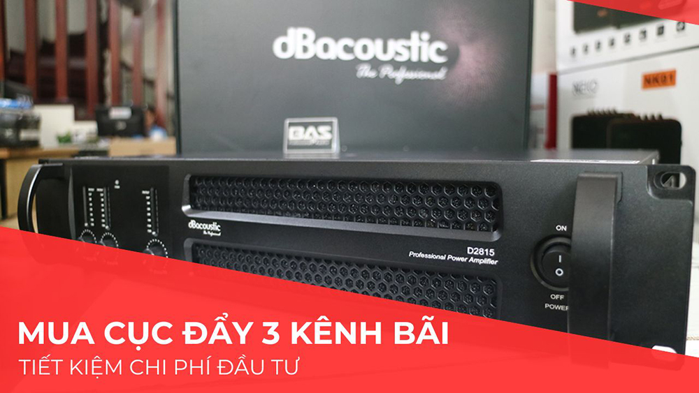Cục đẩy 3 kênh bãi có mức giá rẻ, tiết kiệm chi phí đầu tư