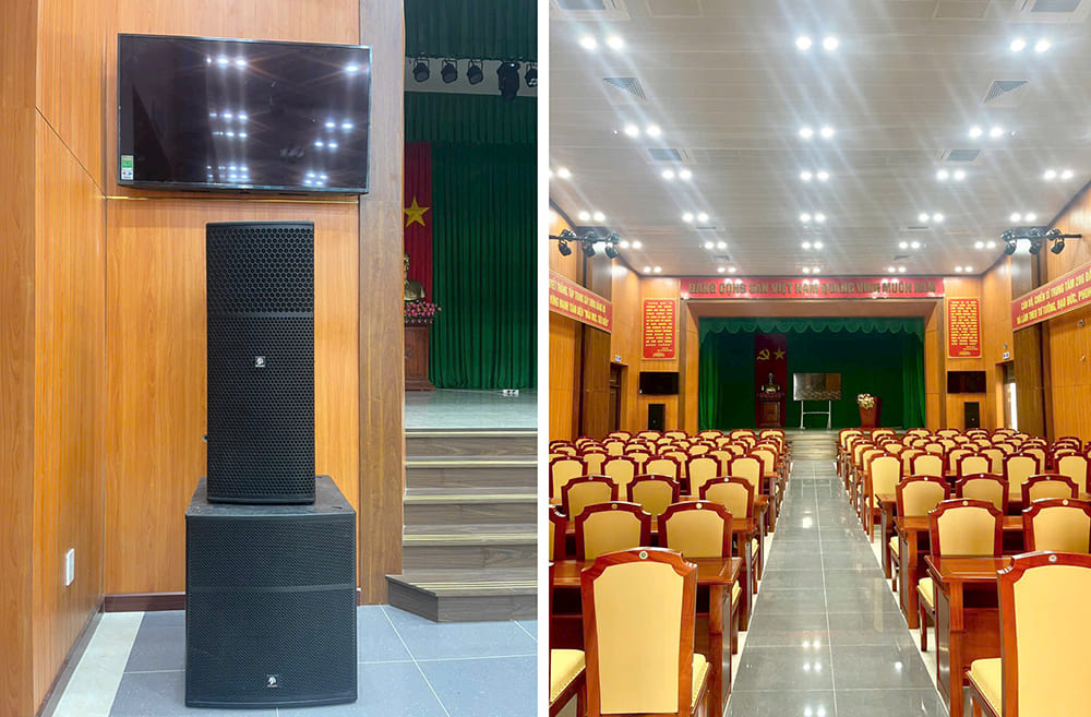 Dàn loa sân khấu cap cấp cho trung tâm 286