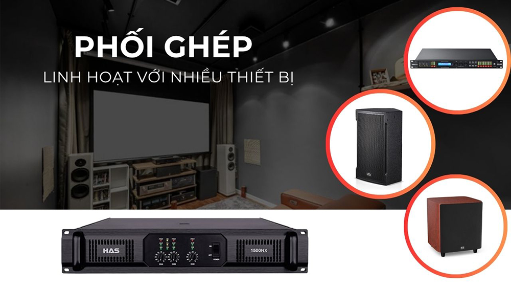 Khả năng phối ghép linh hoạt với nhiều thiết bị âm thanh khác