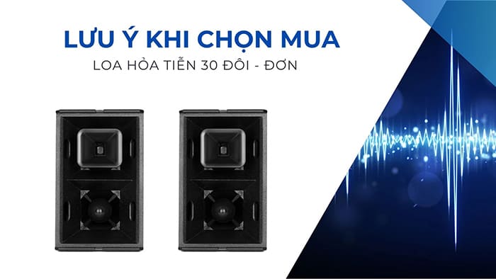 Lưu ý khi chọn mua loa hỏa tiễn 30 đôi đơn