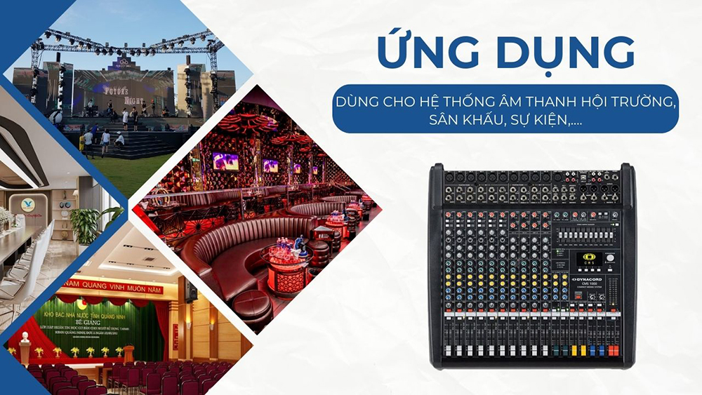 Mixer analog phù hợp với hầu hết các hệ thống âm thanh từ hội trường, sân khấu, sự kiện,... Mixer analog phù hợp với hầu hết các hệ thống âm thanh từ hội trường, sân khấu, sự kiện,...