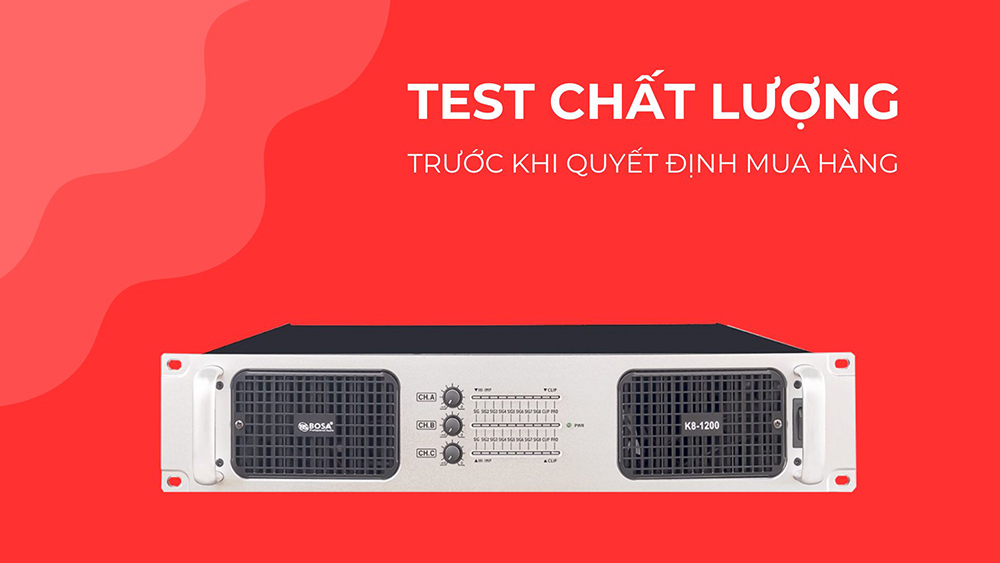 Test chất lượng của đẩy trước khi mua hàng