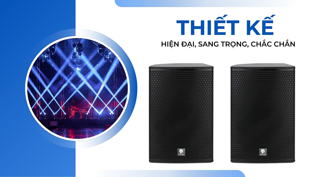 Thiết kế sang trọng, chắc chắn giúp loa HD phù hợp với nhiều không gian