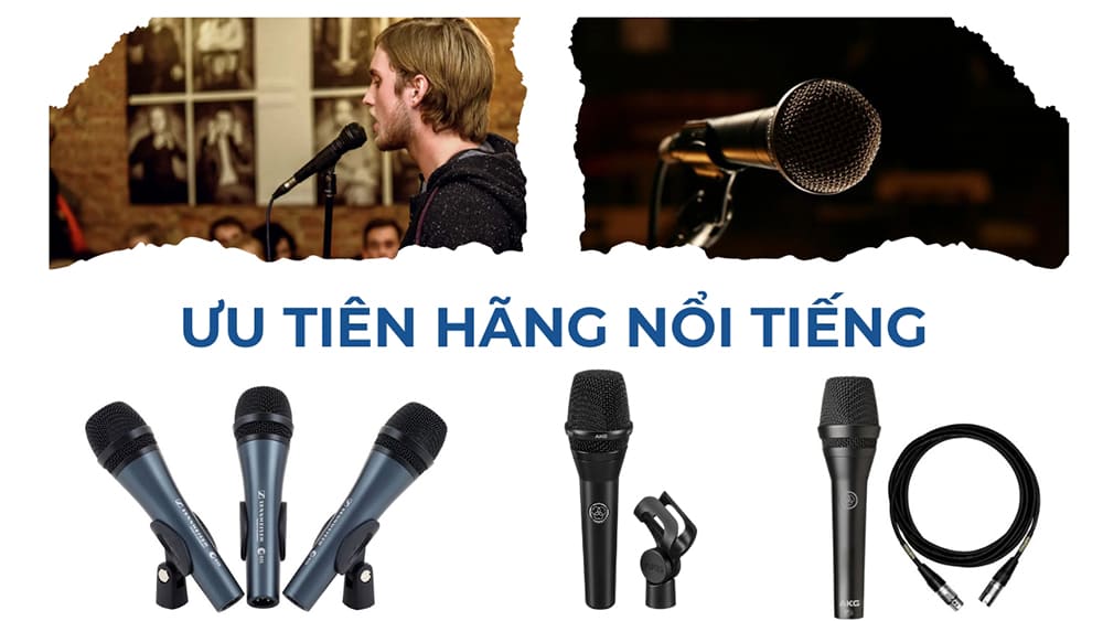 Ưu tiên chọn sản phẩm của các hãng nổi tiếng Ưu tiên chọn sản phẩm của các hãng nổi tiếng