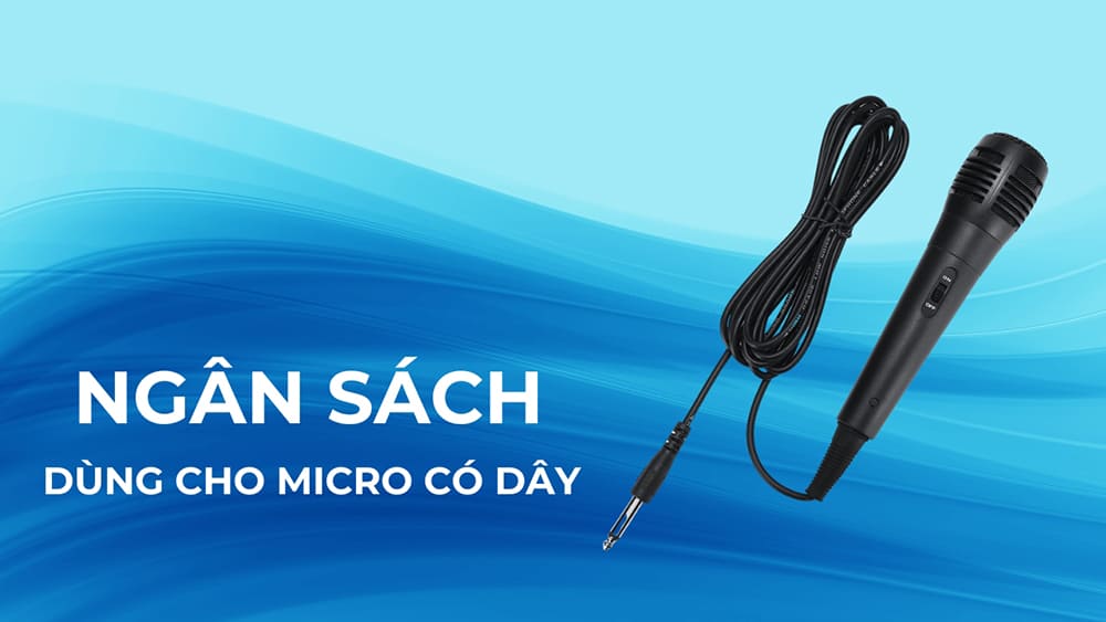 Xác định tới mức chi phí đầu tư cho mic có dây Xác định tới mức chi phí đầu tư cho mic có dây