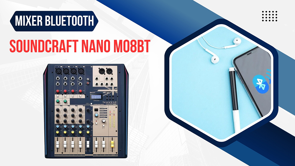 Mixer bluetooth Soundcraft Nano M08BT Mixer bluetooth Soundcraft Nano M08BT