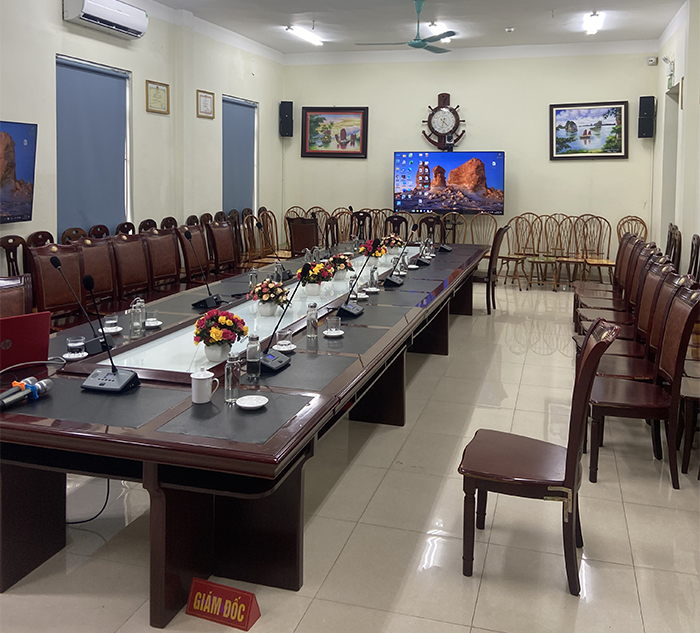Hệ thống âm thanh phòng họp của Trung tâm đã được triển khai hoàn thành Hệ thống âm thanh phòng họp của Trung tâm đã được triển khai hoàn thành