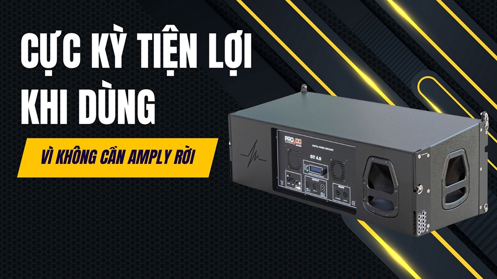 Lợi ích khi dùng là rất tiện lợi, không cần bộ khuếch đại rời Lợi ích khi dùng là rất tiện lợi, không cần bộ khuếch đại rời