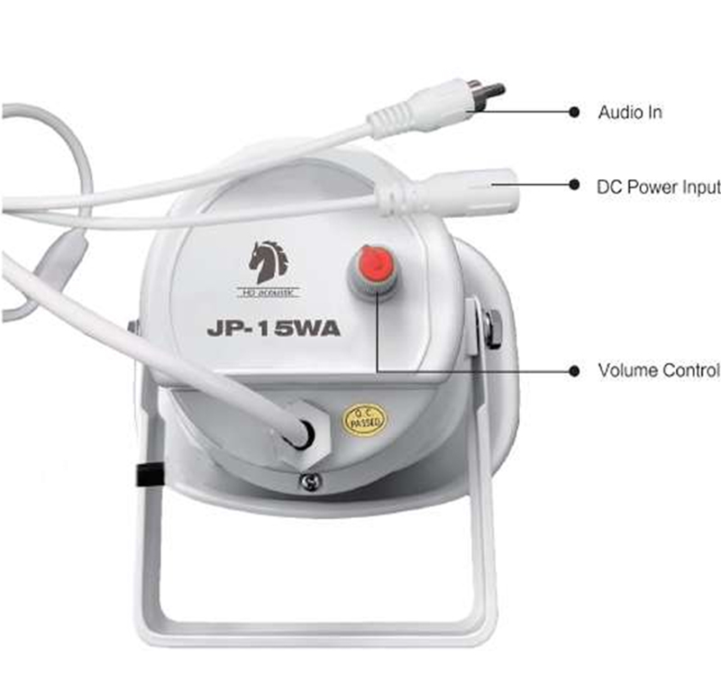HD JP-15WA Điều chỉnh âm lượng dễ dàng với Volume Control