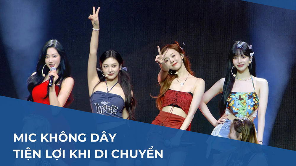 Mic hát karaoke không dây thuận tiện khi cần di chuyển