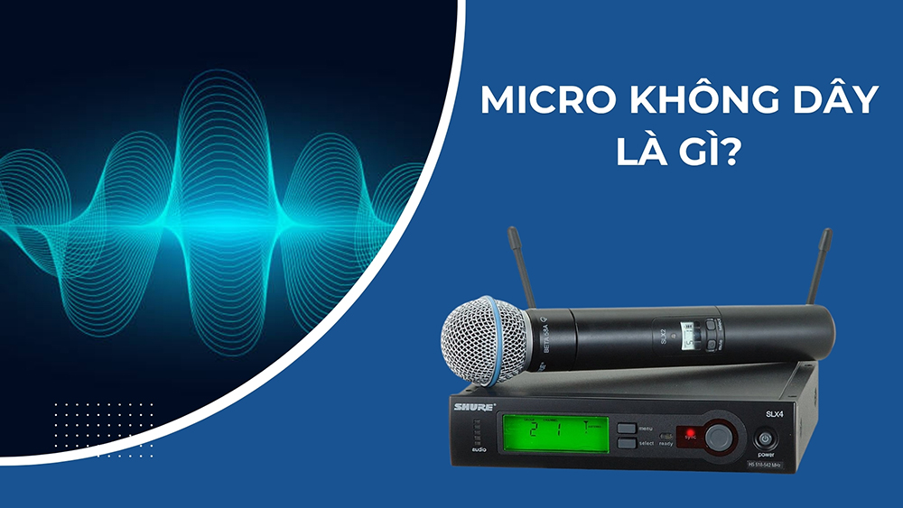Micro không dây là dòng mic hoạt động dựa trên công nghệ truyền dẫn tín hiệu vô tuyến