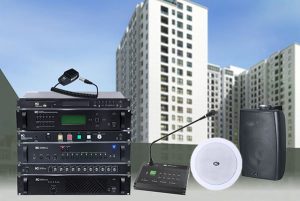 Âm thanh hành lang chung cư phân vùng hẹn giờ báo cháy