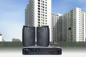 Hệ thống âm thanh chung cư chỉ lắp âm thanh ở sảnh, cầu thang bộ