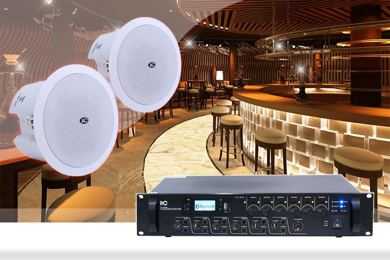 Hệ thống âm thanh nhà hàng cho 4 phòng
