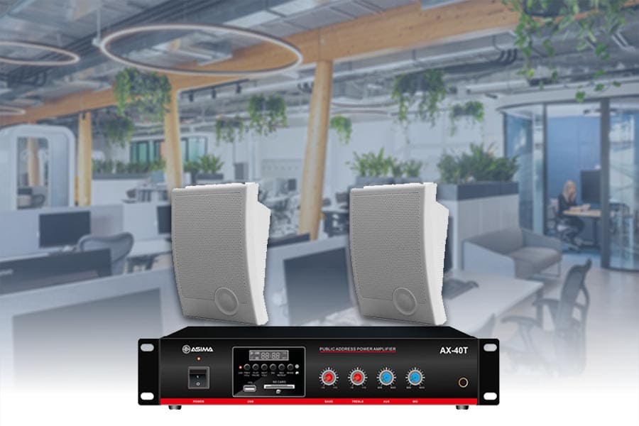 Hệ thống âm thanh văn phòng nhỏ diện tích dưới 100m2