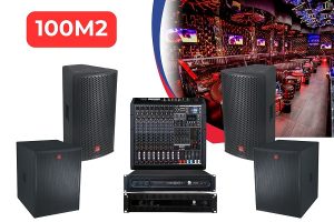 Âm thanh quán bar diện tích 100m2