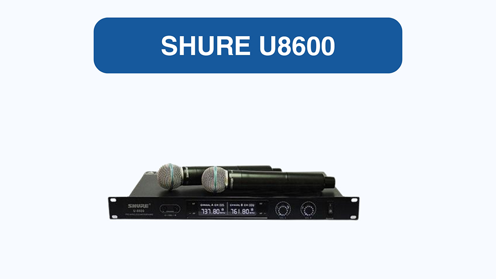 Micro không dây dưới 2 triệu Shure U8600: Giá 1.700.000 đồng