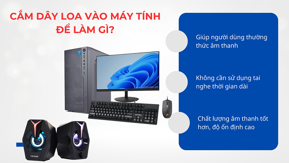 Biết cách cắm dây loa vào máy tính sẽ giúp bạn có được trải nghiệm âm thanh hay hơn